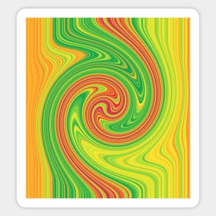 Vibrant Hurricane Swirls Sticker